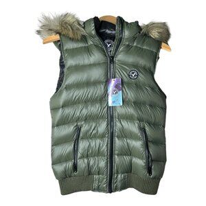 American Eagle Outfitters Green Puffer Vest